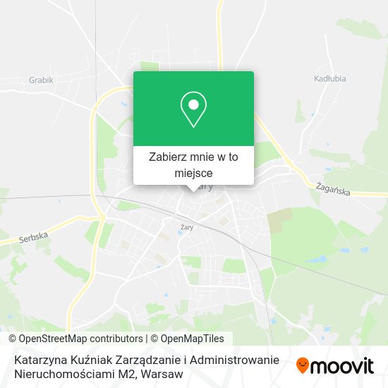 Mapa Katarzyna Kuźniak Zarządzanie i Administrowanie Nieruchomościami M2