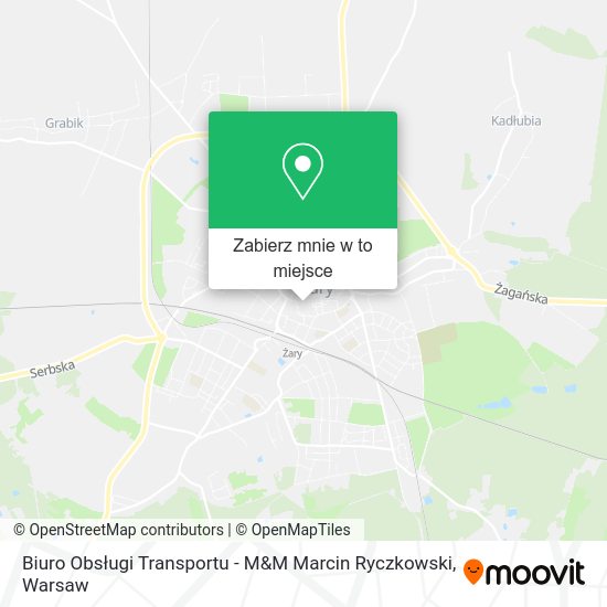 Mapa Biuro Obsługi Transportu - M&M Marcin Ryczkowski