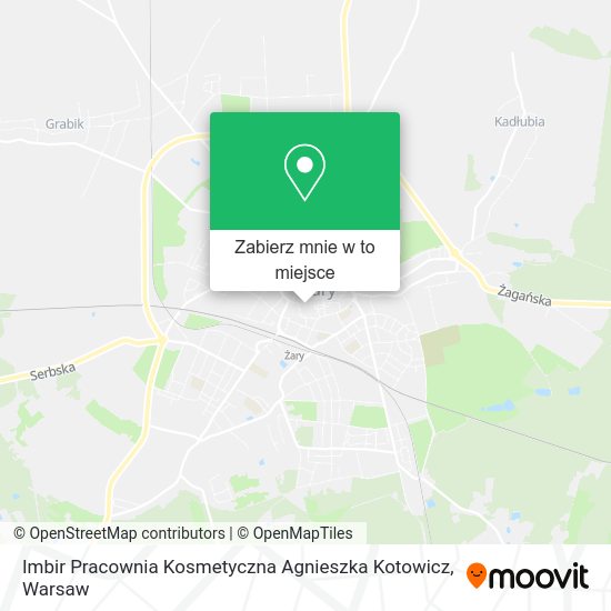 Mapa Imbir Pracownia Kosmetyczna Agnieszka Kotowicz