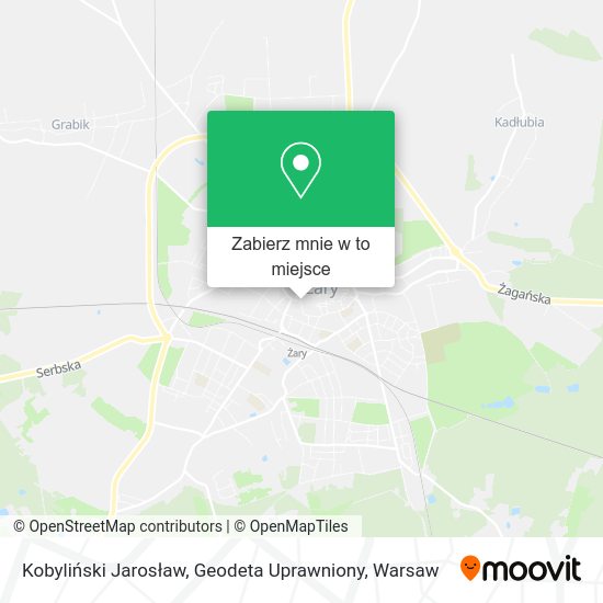 Mapa Kobyliński Jarosław, Geodeta Uprawniony