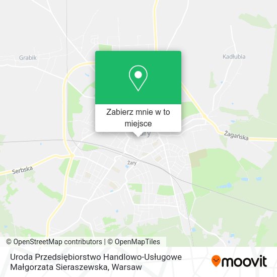 Mapa Uroda Przedsiębiorstwo Handlowo-Usługowe Małgorzata Sieraszewska