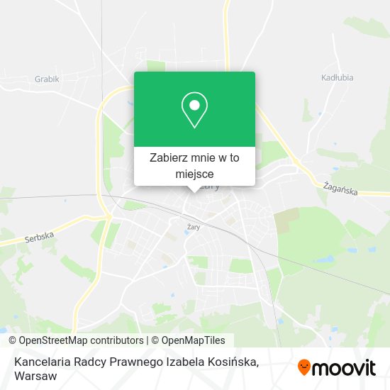 Mapa Kancelaria Radcy Prawnego Izabela Kosińska