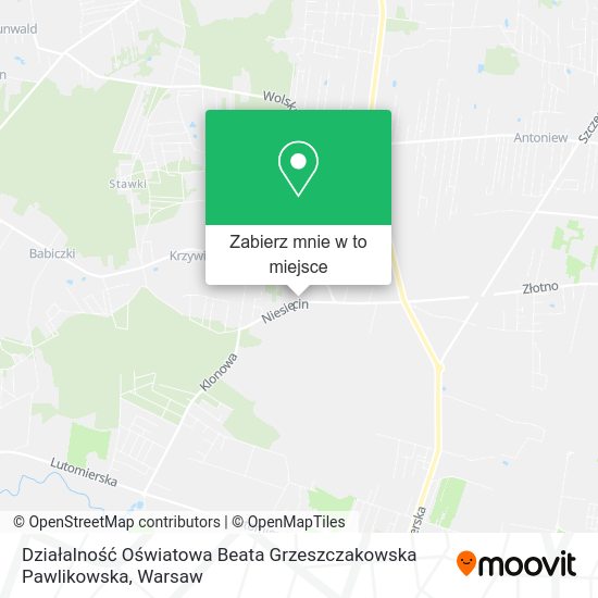 Mapa Działalność Oświatowa Beata Grzeszczakowska Pawlikowska