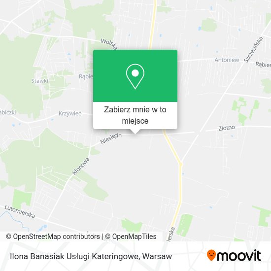 Mapa Ilona Banasiak Usługi Kateringowe