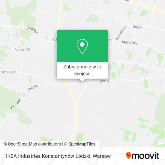 Mapa IKEA Industries Konstantynów Łódzki