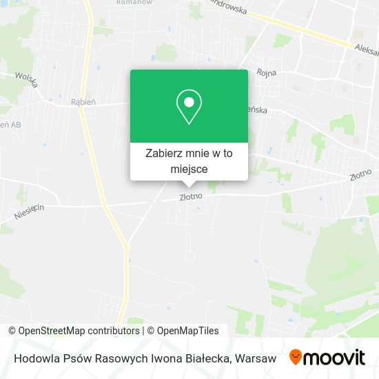 Mapa Hodowla Psów Rasowych Iwona Białecka