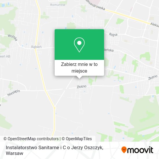 Mapa Instalatorstwo Sanitarne i C o Jerzy Oszczyk