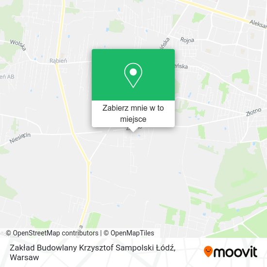 Mapa Zakład Budowlany Krzysztof Sampolski Łódź