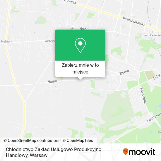 Mapa Chlodnictwo Zaklad Uslugowo Produkcyjno Handlowy