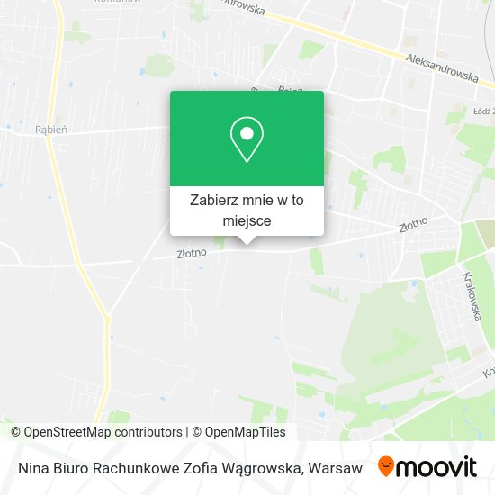 Mapa Nina Biuro Rachunkowe Zofia Wągrowska