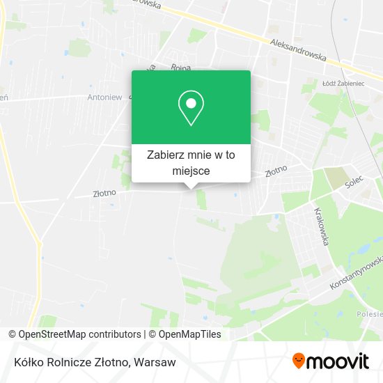 Mapa Kółko Rolnicze Złotno