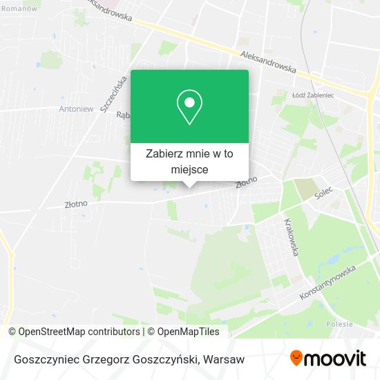 Mapa Goszczyniec Grzegorz Goszczyński