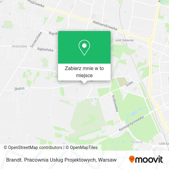 Mapa Brandt. Pracownia Usług Projektowych