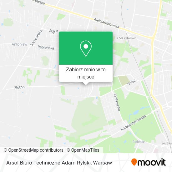 Mapa Arsol Biuro Techniczne Adam Rylski