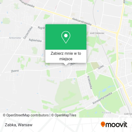 Mapa Zabka