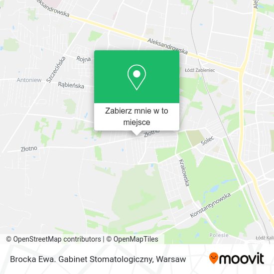 Mapa Brocka Ewa. Gabinet Stomatologiczny