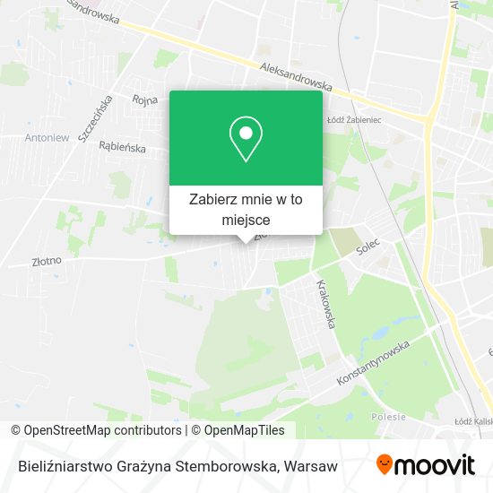 Mapa Bieliźniarstwo Grażyna Stemborowska