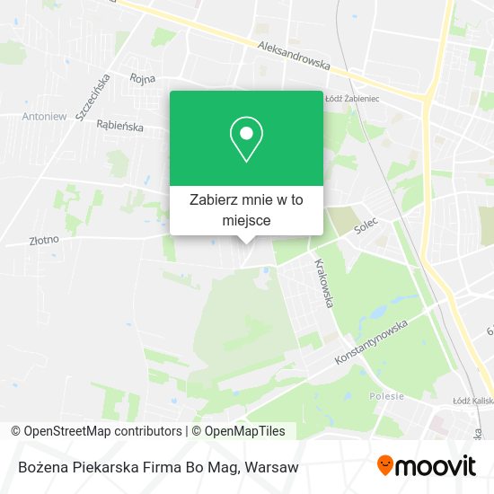 Mapa Bożena Piekarska Firma Bo Mag