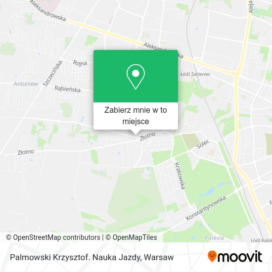 Mapa Palmowski Krzysztof. Nauka Jazdy