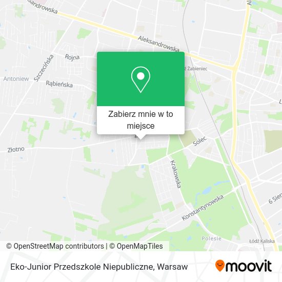 Mapa Eko-Junior Przedszkole Niepubliczne