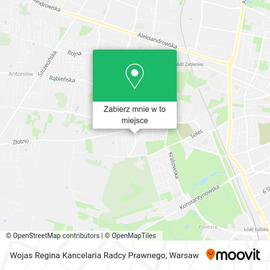 Mapa Wojas Regina Kancelaria Radcy Prawnego