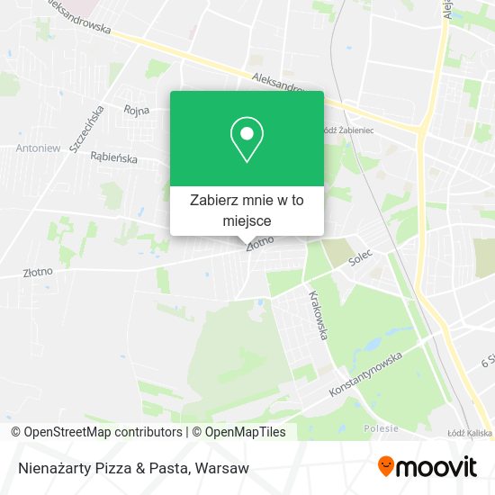 Mapa Nienażarty Pizza & Pasta