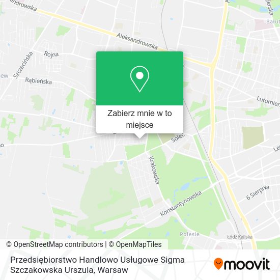 Mapa Przedsiębiorstwo Handlowo Usługowe Sigma Szczakowska Urszula