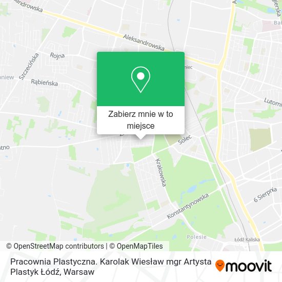 Mapa Pracownia Plastyczna. Karolak Wiesław mgr Artysta Plastyk Łódź