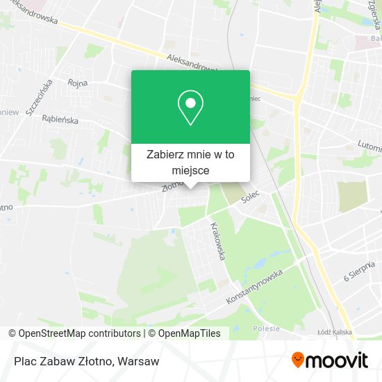 Mapa Plac Zabaw Złotno