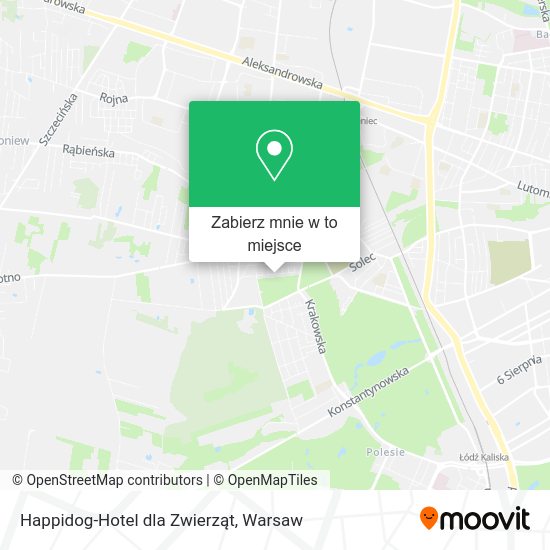 Mapa Happidog-Hotel dla Zwierząt