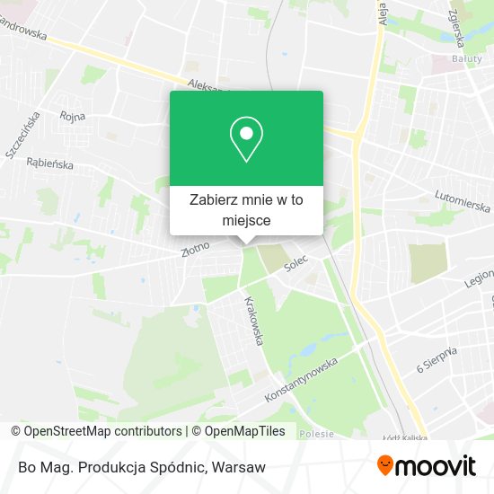 Mapa Bo Mag. Produkcja Spódnic