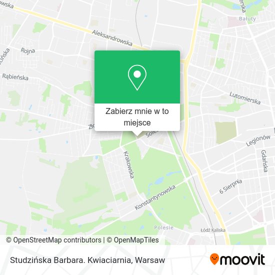 Mapa Studzińska Barbara. Kwiaciarnia