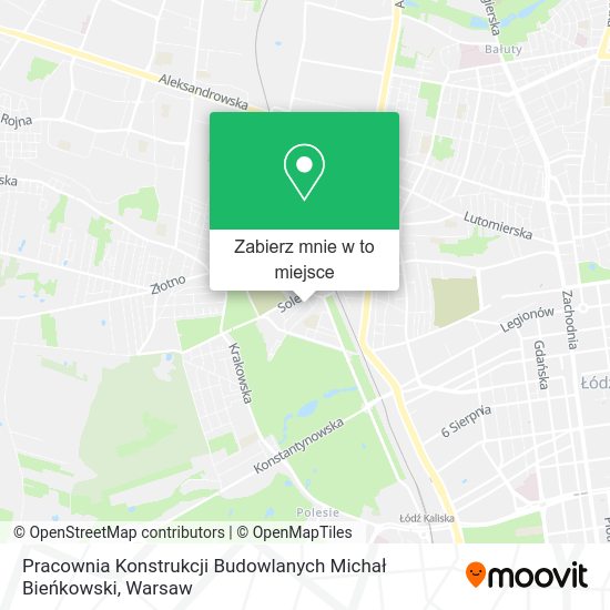 Mapa Pracownia Konstrukcji Budowlanych Michał Bieńkowski