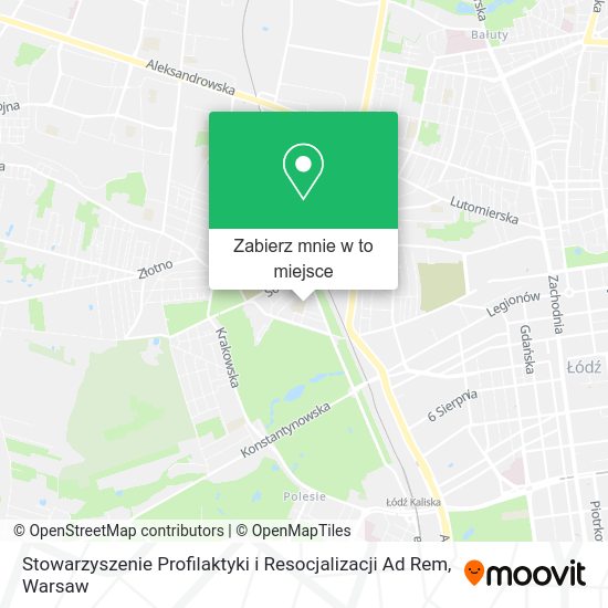 Mapa Stowarzyszenie Profilaktyki i Resocjalizacji Ad Rem