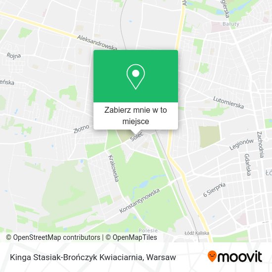 Mapa Kinga Stasiak-Brończyk Kwiaciarnia