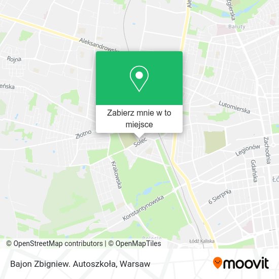 Mapa Bajon Zbigniew. Autoszkoła