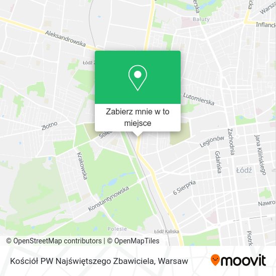 Mapa Kościół PW Najświętszego Zbawiciela