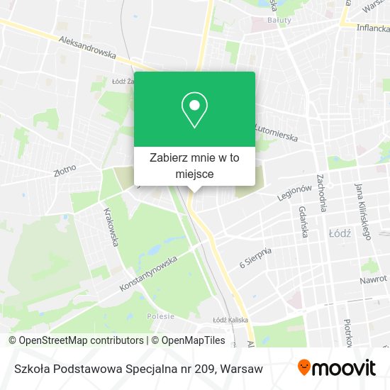 Mapa Szkoła Podstawowa Specjalna nr 209