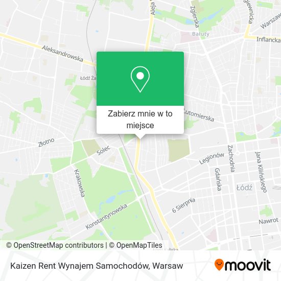 Mapa Kaizen Rent Wynajem Samochodów