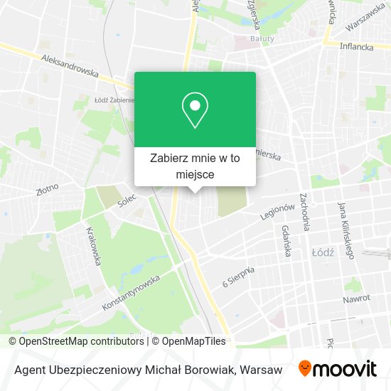 Mapa Agent Ubezpieczeniowy Michał Borowiak