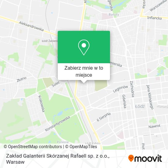 Mapa Zakład Galanterii Skórzanej Rafaell sp. z o.o.