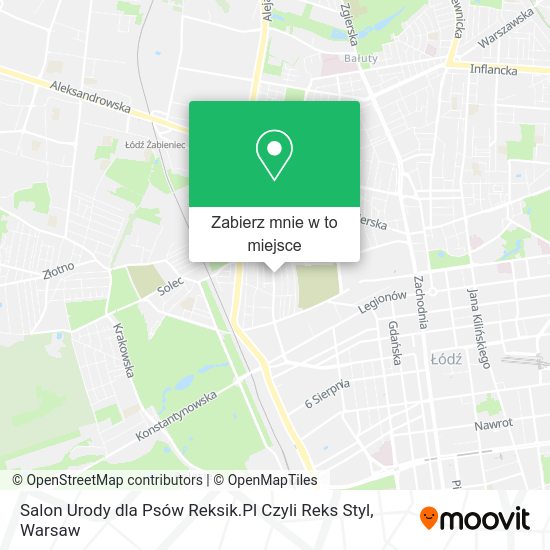 Mapa Salon Urody dla Psów Reksik.Pl Czyli Reks Styl