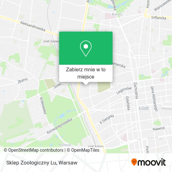 Mapa Sklep Zoologiczny Lu