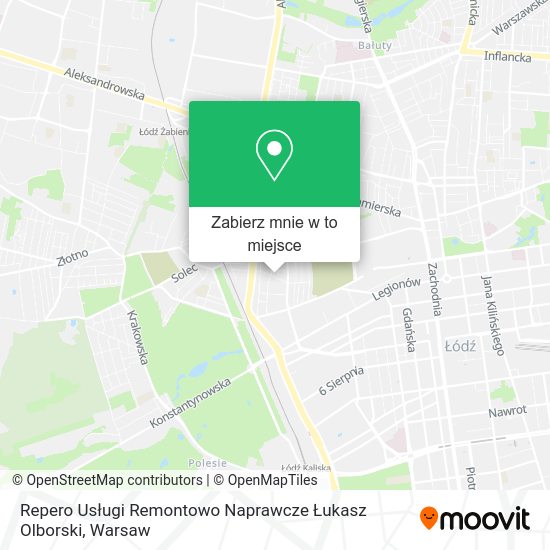 Mapa Repero Usługi Remontowo Naprawcze Łukasz Olborski