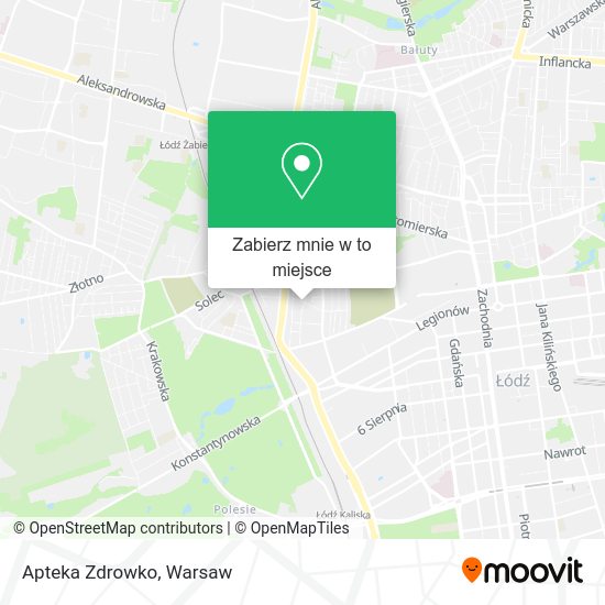 Mapa Apteka Zdrowko