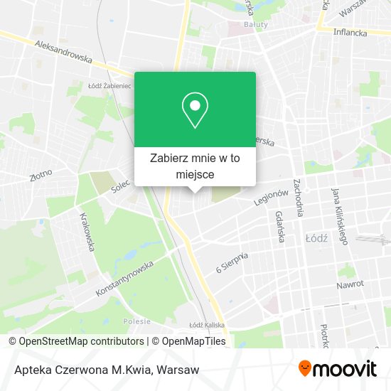 Mapa Apteka Czerwona M.Kwia