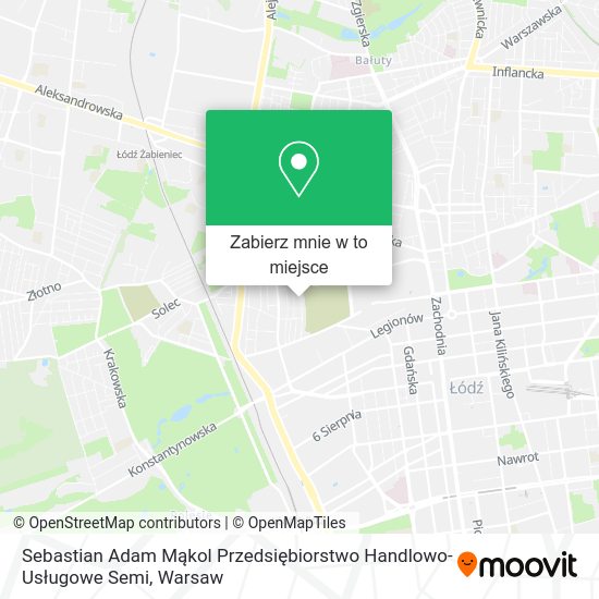 Mapa Sebastian Adam Mąkol Przedsiębiorstwo Handlowo-Usługowe Semi