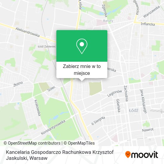 Mapa Kancelaria Gospodarczo Rachunkowa Krzysztof Jaskulski