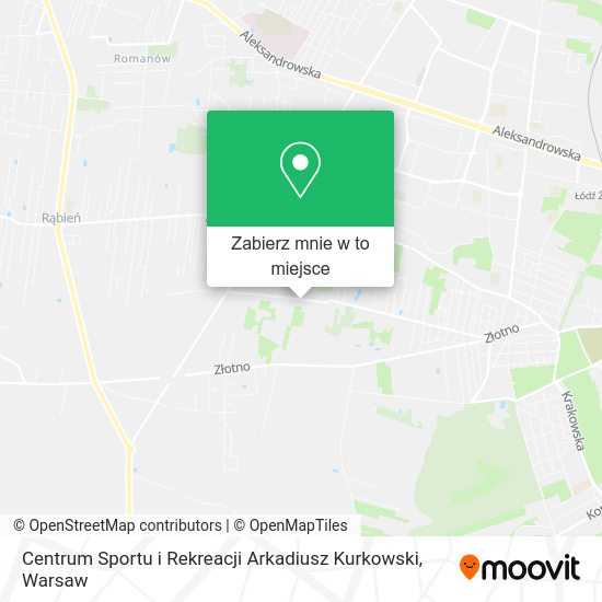 Mapa Centrum Sportu i Rekreacji Arkadiusz Kurkowski