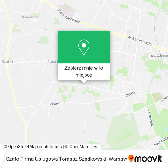 Mapa Szato Firma Usługowa Tomasz Szadkowski